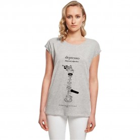 Тениска Miss tee Depresso short sleeve T-shirt - Grey (Heather Grey) тениска,мъжки,тениски,дамски,тениски,miss,tee,depresso,short,sleeve,t,shirt,grey,(heather,grey)