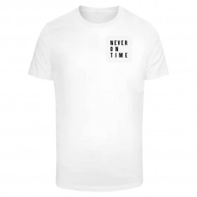 тениска,дамски,тениски,miss,tee,never,on,time,short,sleeve,t,shirt,white,(white)