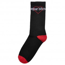 чорапи,мъжки,чорапи,mister,tee,bonjour,bitches,crew,socks,3,units,black,white,red,(black)