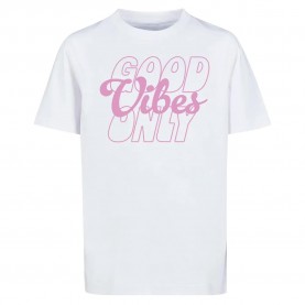 тениска,детски,тениски,mister,tee,good,vibes,only,wording,short,sleeve,t,shirt,white,(white)