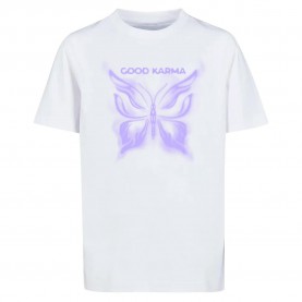 тениска,детски,тениски,mister,tee,good,karma,butterfly,short,sleeve,t,shirt,white