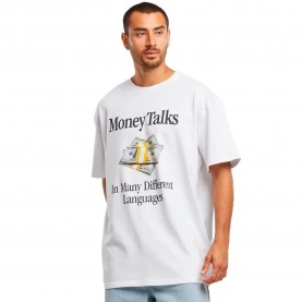 тениска,мъжки,тениски,mister,tee,money,talks,short,sleeve,t,shirt,white