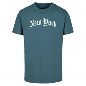 тениска,мъжки,тениски,mister,tee,new,york,wording,short,sleeve,t,shirt,blue,(dusty,blue)