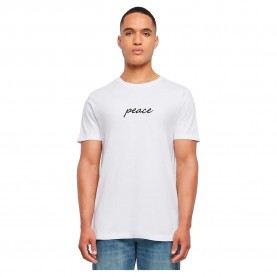 тениска,мъжки,тениски,mister,tee,peace,wording,emb,short,sleeve,t,shirt,white,(white)