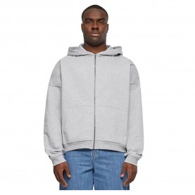 блуза,мъжки,пуловери,build,your,brand,90´s,full,zip,sweatshirt,grey,(heather,grey)