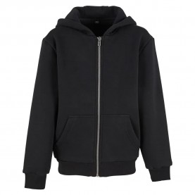 блуза,детски,блузи,build,your,brand,fluffy,full,zip,sweatshirt,black