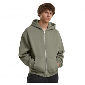 блуза,мъжки,пуловери,build,your,brand,fluffy,full,zip,sweatshirt,pale,olive,(green)