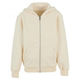 блуза,детски,блузи,build,your,brand,fluffy,full,zip,sweatshirt,white,sand,(beige)