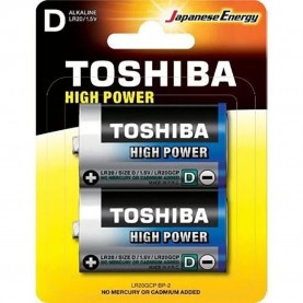 батерии,toshiba,lr20,alkaline,battery,2,units,clear,(silver)