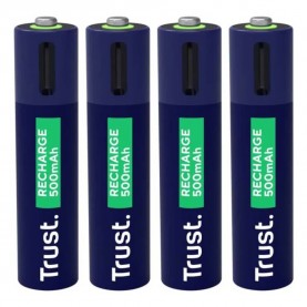 батерии,trust,25671,rechargeable,battery,4,units,blue,(silver)