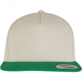 Шапка с козирка Flexfit Classic 5 Panel snapback cap - Beige / Green шапка,с,козирка,всички,шапки,flexfit,classic,5,panel,snapback,cap,beige,green