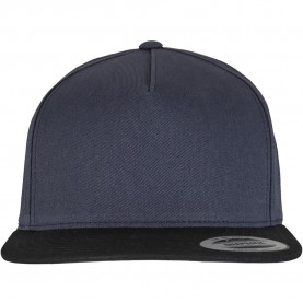 Шапка с козирка Flexfit Classic 5 Panel snapback cap - Navy / Black шапка,с,козирка,всички,шапки,flexfit,classic,5,panel,snapback,cap,navy,black