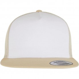 Шапка Flexfit Classic trucker cap - Gold / White / Beige шапка,всички,шапки,flexfit,classic,trucker,cap,gold,white,beige
