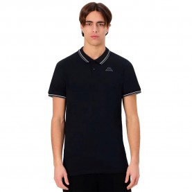 мъжки,блузи,с,яка,kappa,ezio,2,short,sleeve,polo,black,grey,smoked,white,(black)
