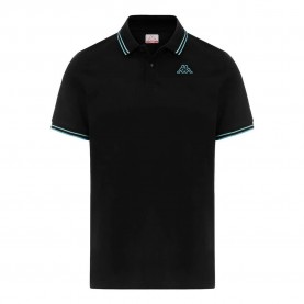 мъжки,блузи,с,яка,kappa,ezio,2,short,sleeve,polo,black,turquoise,light,azure,turqu,(black)
