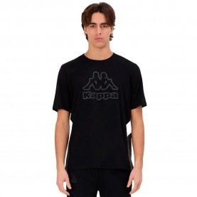 тениска,мъжки,тениски,kappa,grapo,short,sleeve,t,shirt,black,black,brownish,pino,whit,(black)