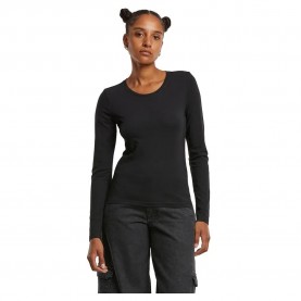 тениска,дамски,тениски,urban,classics,basic,super,slim,long,sleeve,t,shirt,black