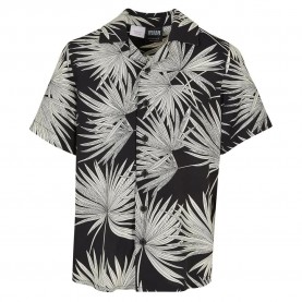 риза,с,къс,ръкав,детски,ризи,urban,classics,frond,resort,short,sleeve,shirt,black,(black)