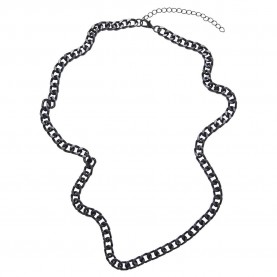 бижутерия,urban,classics,long,basic,necklace,black,(silver)