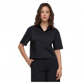 риза,с,къс,ръкав,дамски,блузи,дамски,ризи,urban,classics,oversized,short,sleeve,shirt,black