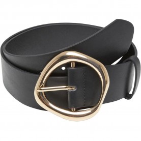 колан,колани,urban,classics,organic,buckle,shaped,synthetic,leather,belt,black,gold,(black)