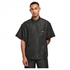 риза,с,къс,ръкав,мъжки,ризи,urban,classics,recycled,nylon,short,sleeve,shirt,black,(black)