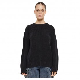 блуза,дамски,пуловери,дамски,плетени,дрехи,urban,classics,rib,knit,sweater,black