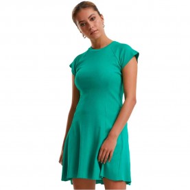 рокля,дамски,поли,и,рокли,urban,classics,rib,skater,short,sleeve,short,dress,green,(fern,green)