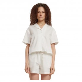 риза,с,къс,ръкав,дамски,блузи,дамски,ризи,urban,classics,seersucker,short,sleeve,shirt,white
