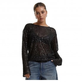 тениска,дамски,тениски,urban,classics,sequins,long,sleeve,t,shirt,brown