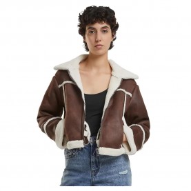 яке,дамски,якета,и,палта,urban,classics,shearling,leather,jacket,brown