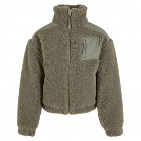 яке,детски,якета,и,палта,urban,classics,sherpa,mix,jacket,green