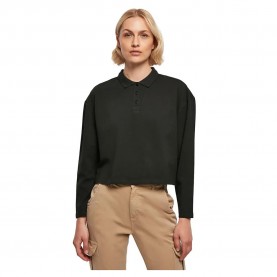 дамски,блузи,с,яка,urban,classics,short,oversized,long,sleeve,polo,black,(black)