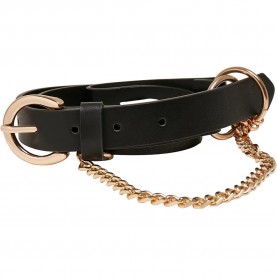 колан,колани,urban,classics,synthetic,leather,with,chain,belt,black,(black,gold)