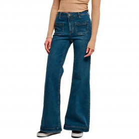 дънки,дамски,панталони,urban,classics,vintage,flared,jeans,blue