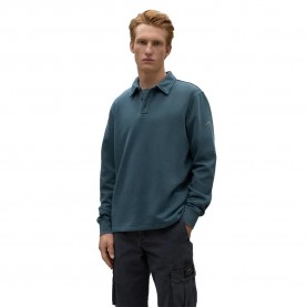 блуза,с,яка,мъжки,блузи,с,яка,ecoalf,lucas,long,sleeve,polo,steel,blue,(blue)