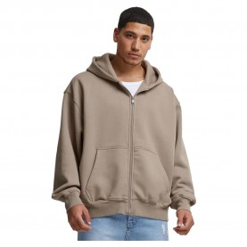 блуза,мъжки,пуловери,def,dfzh042,full,zip,sweatshirt,brown,washed01,(brown)