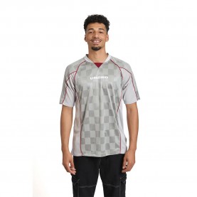 тениска,мъжки,тениски,umbro,panelled,short,sleeve,t,shirt,silver,griffin,oyster,mushroom,red,dahlia,(grey)