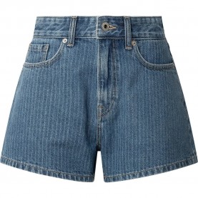 къси,панталони,дамски,панталони,pepe,jeans,a,line,suzie,high,waist,denim,shorts,blue,(denim,medium,blue,stripe)