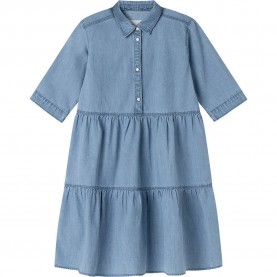 Рокля Pepe jeans Amina Jr short sleeve dress - Blue (Denim / 7Oz Indigo Lightweight Denim) рокля,дамски,поли,и,рокли,pepe,jeans,amina,jr,short,sleeve,dress,blue,(denim,7oz,indigo,lightweight,denim)