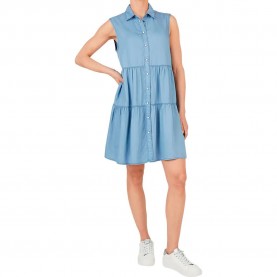 Рокля Pepe jeans Arya sleeveless dress - Blue (Denim / Light Weight Bleach) рокля,дамски,поли,и,рокли,pepe,jeans,arya,sleeveless,dress,blue,(denim,light,weight,bleach)
