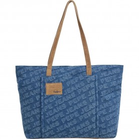 Чанта Pepe jeans Bellamie Denim bag - Blue (Denim) чанта,всички,чанти,pepe,jeans,bellamie,denim,bag,blue,(denim)