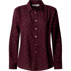 Риза с дълъг ръкав Pepe jeans Bendis long sleeve shirt - Red (Bordeaux Red) риза,с,дълъг,ръкав,дамски,ризи,pepe,jeans,bendis,long,sleeve,shirt,red,(bordeaux,red)
