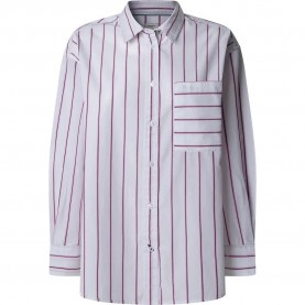 риза,с,дълъг,ръкав,дамски,блузи,дамски,ризи,pepe,jeans,cherry,long,sleeve,shirt,white