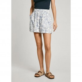 Къси панталони Pepe jeans Darcy shorts - Blue (Mousse White) къси,панталони,дамски,панталони,pepe,jeans,darcy,shorts,blue,(mousse,white)