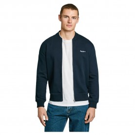 Блуза Pepe jeans Duke Bomber full zip sweatshirt - Blue (Dulwich Blue) блуза,мъжки,пуловери,pepe,jeans,duke,bomber,full,zip,sweatshirt,blue,(dulwich,blue)