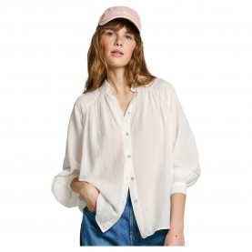 риза,с,дълъг,ръкав,дамски,блузи,дамски,ризи,pepe,jeans,east,long,sleeve,shirt,beige