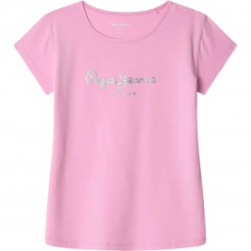 тениска,детски,тениски,pepe,jeans,hana,glitter,n,short,sleeve,t,shirt,sundae,pink,(pink)