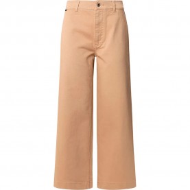 панталони,дамски,панталони,pepe,jeans,high,rise,wide,crop,tania,pants,brown