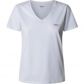 тениска,мъжки,тениски,дамски,тениски,pepe,jeans,macy,short,sleeve,v,neck,t,shirt,white,(white)